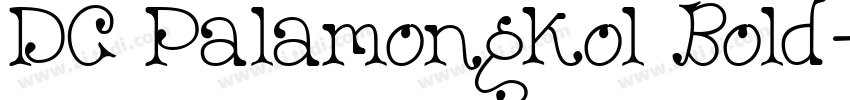 DC Palamongkol Bold字体转换